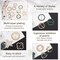 T-Shirt Clips 9 PCS, Clothes Corner Knotted Button, Fashion Alloy Pearl Rhinestone Circle Clip Buckle Round Shirt Silk Scarf Tie Clasp Ring Metal Decoratice Accessories for Women Girls (Type-1)